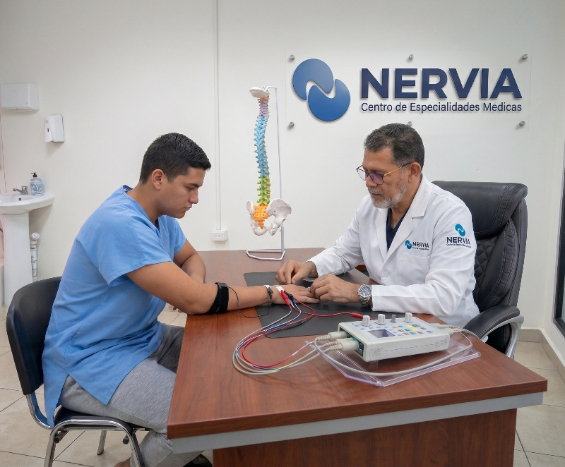 Cómo se realiza la electromiografía en Nervia