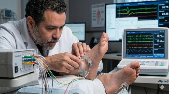 Preparación antes de los potenciales evocados somatosensoriales